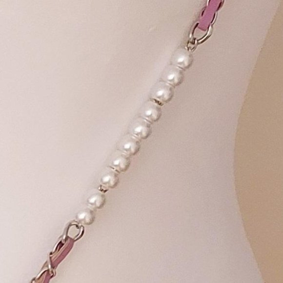 Badgley Mischka Women’s Pearls Phone Case W/ Insert Card Holder Crossbody Purple - Picture 13 of 13